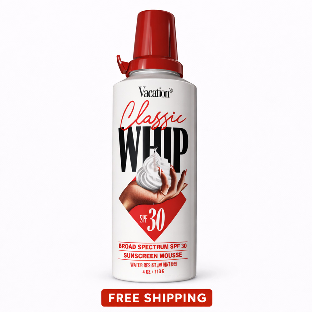 Vacation Classic Whip SPF 30 Sunscreen Mousse Broad Spectrum 4oz